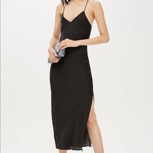 New With Tags Black Midi TopShop Dress